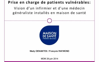 Médecins Du Monde > Prise en charge de patients vulnérables, vision d_un infirmier et d_une médecin généraliste installés en MSP