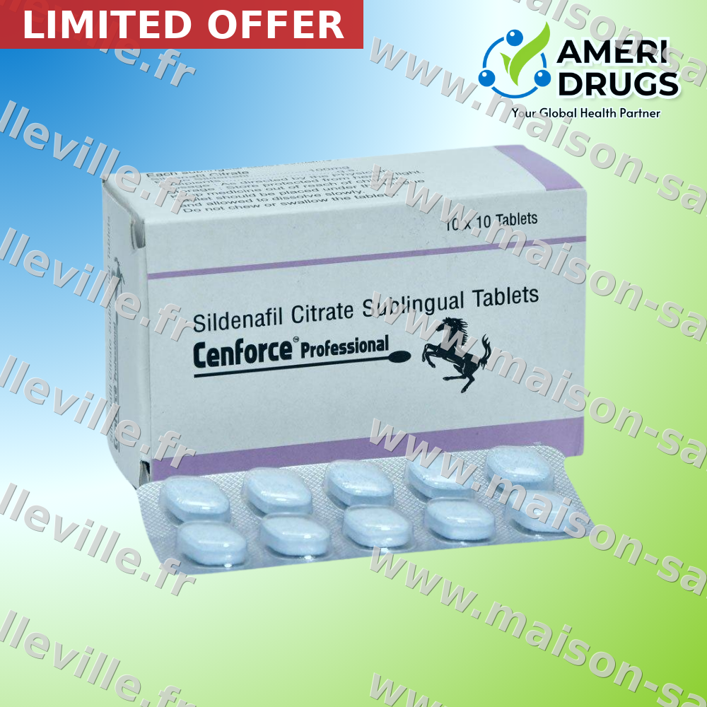 Achat Cenforce Professional 100mg livraison rapide — Sildenafil meilleur prix dès 1,00€