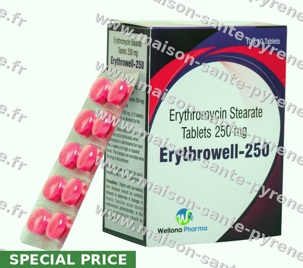 Érythromycine 500mg pour infections bactériennes à Toulouse — Acheter Erythromycin | Livraison rapide
