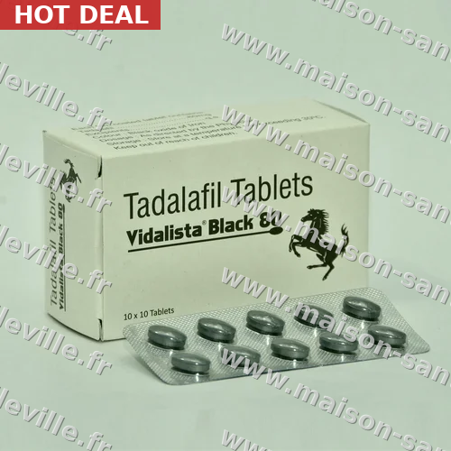 Acheter Vidalista Black générique en France | Tadalafil 80mg en pharmacie en ligne